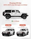 VEVOR Carbon Steel Running Boards for Jeep Wrangler JL 4-Door 2018-2026