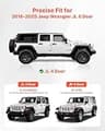 VEVOR Carbon Steel Running Boards for Jeep Wrangler JL 4-Door 2018-2026