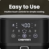 Chefman 6-Quart Compact Air Fryer With Easy-View Window and Hi-Fry Technology