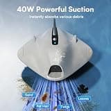PoolMr Cordless Robotic Pool Cleaner with 120-Minute Anti-Return System