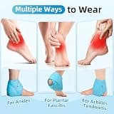 Comfytemp Reusable Ankle Ice Pack Wrap 2-Pack for Hot and Cold Therapy
