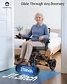 VERPAL 32lbs Ultra-Lightweight Electric Wheelchair, FAA-Compliant 6Ah Battery