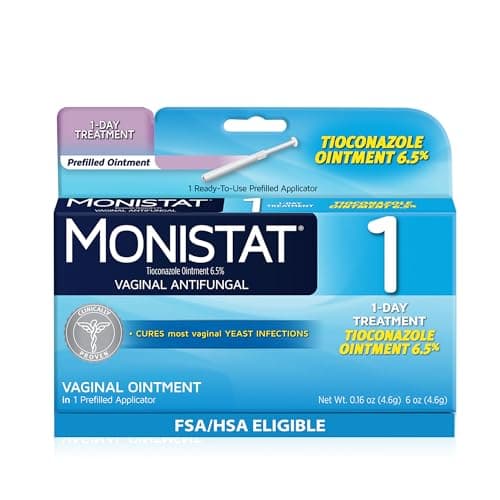 Monistat 1-Day Tioconazole Pre-Filled Cream Applicator for Fast Relief