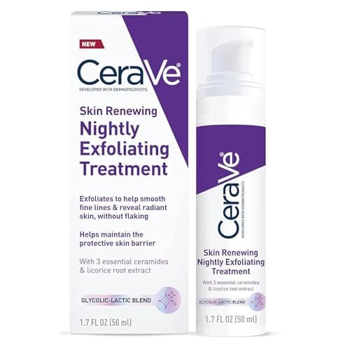 CeraVe Skin Renewing Nightly Exfoliating Treatment with Glycolic and Lactic Acids