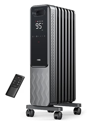 DREO DR-HSH010 1500W Oil-Filled Radiator Tower Heater with Touchscreen