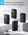 Anker Nano Universal Travel Adapter, 20W Fast Charging 5-Port Power Hub