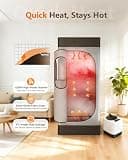 noerishia Hybrid Portable Steam and Infrared Sauna Box, Heavy-Duty Frame