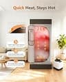 noerishia Hybrid Portable Steam and Infrared Sauna Box, Heavy-Duty Frame