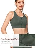 Yvette Front Closure High Impact Supportive Sports Bra for Large Busts