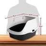 Arm & Hammer Extra-Large Rimmed Open Cat Litter Box Pan with High Sides