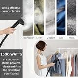 SALAV GS18 Full-Size Clothes Steamer Equipped with Patented Adjustable Hanger
