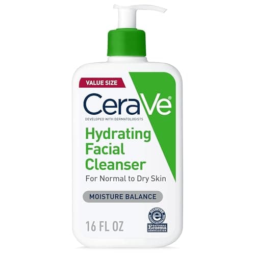 CeraVe Hydrating Facial Cleanser with Hyaluronic Acid & Ceramides, 16 oz