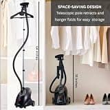 SALAV GS18 Full-Size Clothes Steamer Equipped with Patented Adjustable Hanger