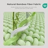 HOMRELEXA 3-Inch Firm Bamboo Charcoal & Gel Dual-Layer Mattress Topper