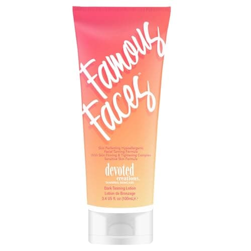 Devoted Creations Famous Faces Skin Perfecting Hypoallergenic Facial Tanning Lotion