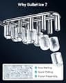 EUHOMY Portable Countertop Bullet Ice Maker with Auto-Cleaning and Handle