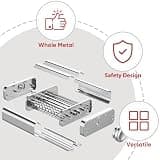 Gvode 3-in-1 All Metal Pasta Maker Attachment for KitchenAid Stand Mixers