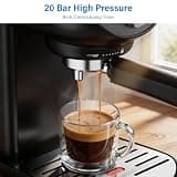 XIXUBX 20-Bar Compact Espresso Machine with PID Temperature Control and Frother