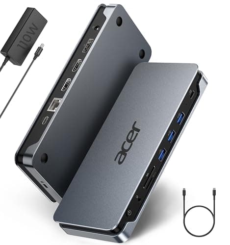 Acer Premium 13-in-1 Triple Monitor Docking Station with 110W Charging