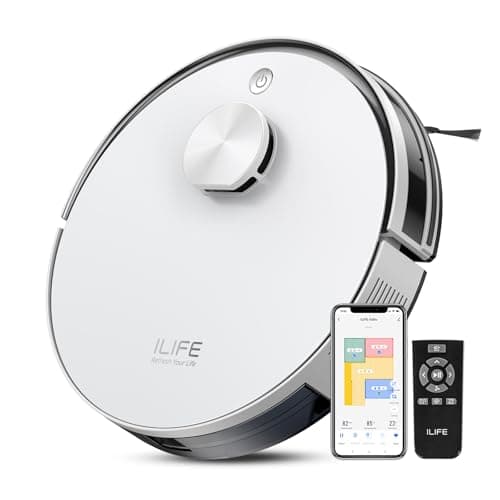 ILIFE A30s Robot Vacuum with LiDAR Mapping, 150-Min Runtime, and 10,000Pa Suction