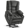 MCombo Model 7634 Large Triple Motor Fabric Lift Recliner with Power Headrest