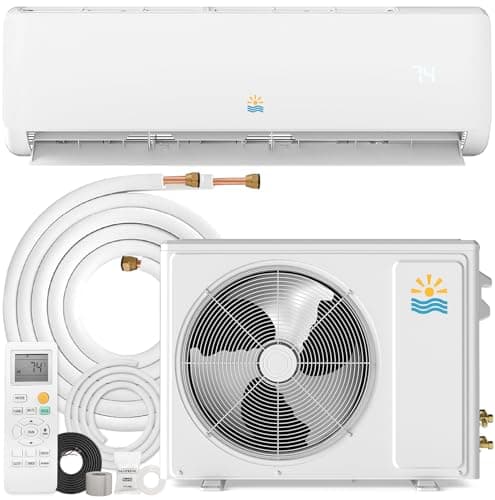 EXNOS 12,000 BTU 115V Ductless Mini Split Air Conditioner and Heating System