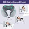 napfun Upgraded Ergonomic Pure Memory Foam Travel Neck Pillow for Airplane