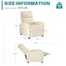 Sweetcrispy Fabric Massage Recliner Chair with 8 Modes & Lumbar Support