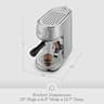 Breville Bambino BES450BSS Ultra-Compact 15-Bar Home Espresso Machine with Steam Wand