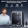 Creality K1C Fully Enclosed CoreXY 3D Printer with Tri-Metal Extrusion Nozzle