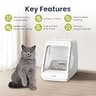 PawsPik Automatic Microchip RFID Cat Feeder with 16-Cup High Capacity