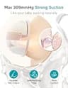 Paruu P16 Hands-Free Wearable Breast Pump with 12 Adjustable Suction Levels