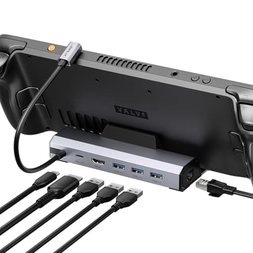 JSAUX HB0603 Upgraded 6-in-1 Docking Station for ROG Ally, 4K@120Hz, 100W PD, Ethernet