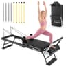 Goplus Foldable Pilates Reformer Machine with Dual Spring Resistance System