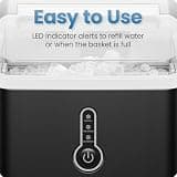 Iceman by Chefman Countertop Nugget Ice Maker with Self-Cleaning Function, 26 lbs/Day
