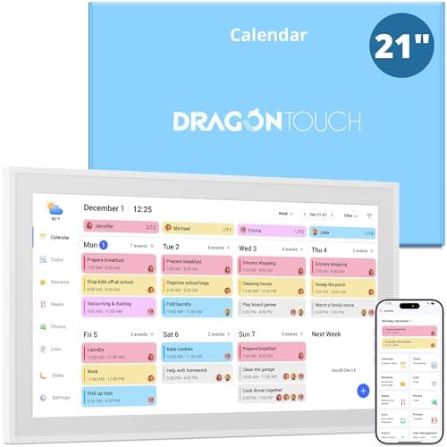 Dragon Touch 21.5-Inch Interactive Chore Chart and Smart Family Planner Display