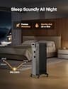 Pelonis 2025 Upgraded 1500W 7-Fin Oil-Filled Radiator Heater, Matte Black