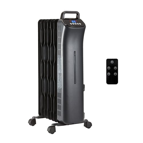 Amazon Basics B0828YJ33N 1500W Digital Portable Oil Radiator Heater w/ Remote