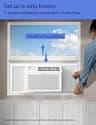 DELLA 10,000 BTU Smart Window Air Conditioner with Voice Control Integration