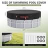 HOLDCOVER Storm-Proof 14-Foot 420D Fabric Solar Pool Cover with UV Protection