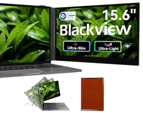 Blackview 15.6-Inch Ultra-Light 1080P FHD Dual Portable Laptop Monitor Extender