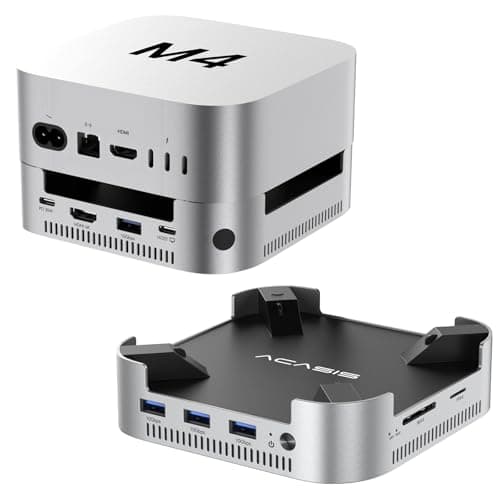 ACASIS Mac Mini M4 Docking Station and Stand with Dual-Bay NVMe Storage