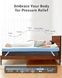 PERLECARE 3-Inch Dual-Layer Firm Gel & Bamboo Charcoal Mattress Topper