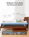 PERLECARE 3-Inch Dual-Layer Firm Gel & Bamboo Charcoal Mattress Topper