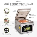 VacMaster VP230 Chamber Vacuum Sealer for Commercial Heavy-Duty Food Preservation