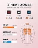 Venustas Kids Ultra-Soft Breathable Heated Fleece Jacket with Battery Pack