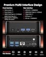 KAMRUI E3B Zen 3 Office Mini PC, AMD Ryzen 7 7730U, 16GB RAM, 1TB SSD, Wi-Fi 6
