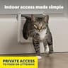 PetSafe Manual Interior Cat Door with 4-Way Locking for Hollow Wood Doors