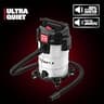 ECOMAX Ultra-Quiet 8-Gallon Stainless Steel Wet/Dry Shop Vac, 4 Peak HP