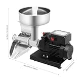 CRYBY 450W Stainless Steel Tomato Sauce Maker with Adjustable Trough